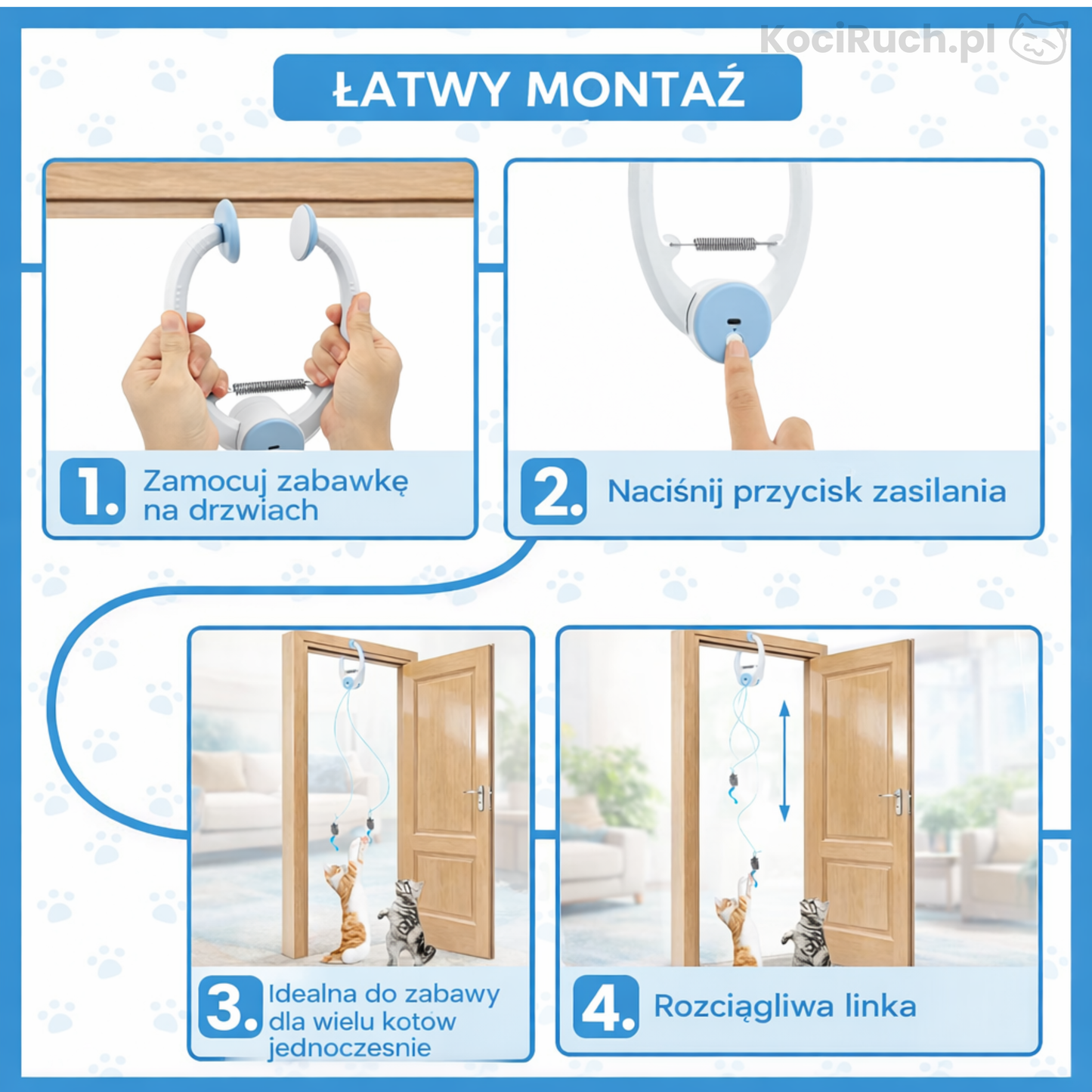 Elektryczna zabawka dla kota KociRuch™